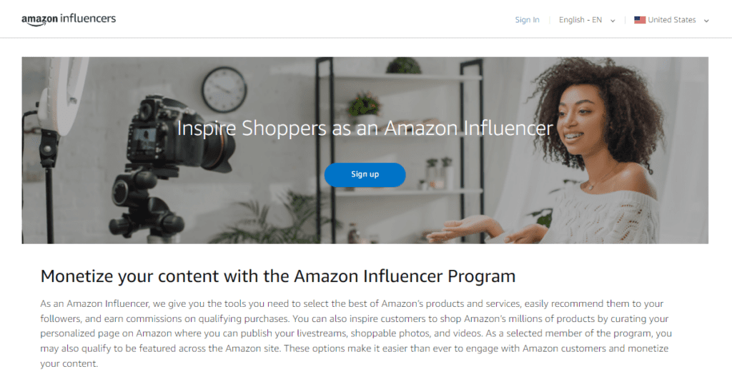 Amazon Influencer Program